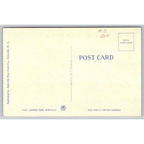 Postcard Virginia Harrisonburg Post Office & Government Court House Full Moon VA - Picture 2 of 2